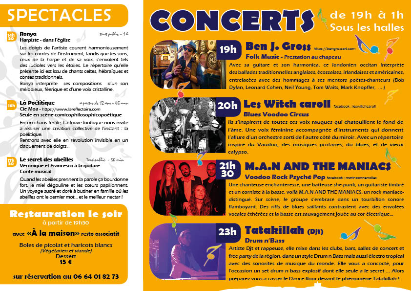 4 Vents Festival horaires 2025