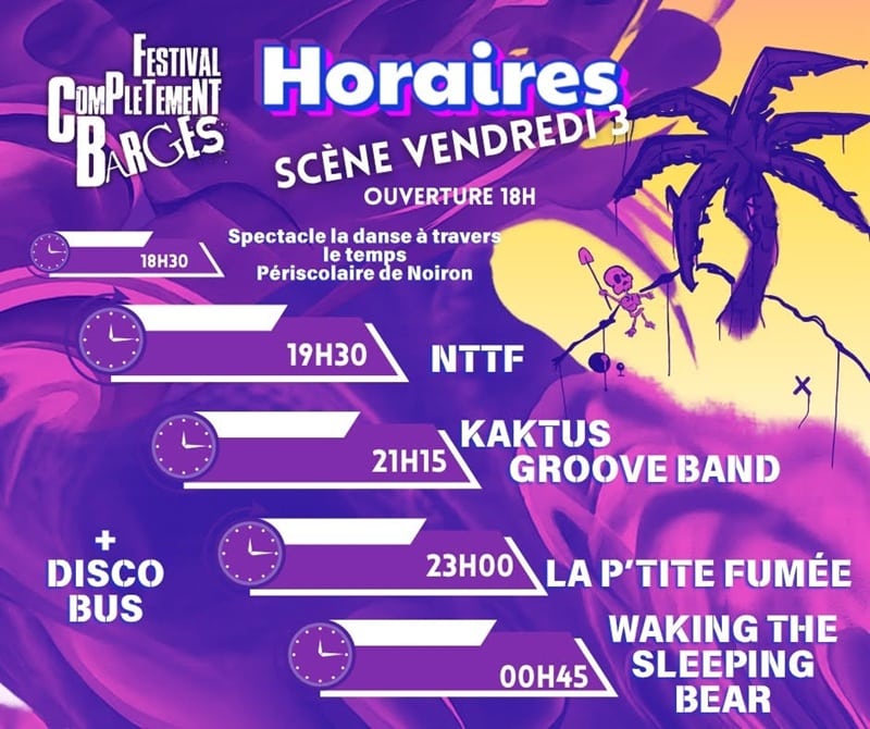 Festival Complètement Barges Vendredi 2026
