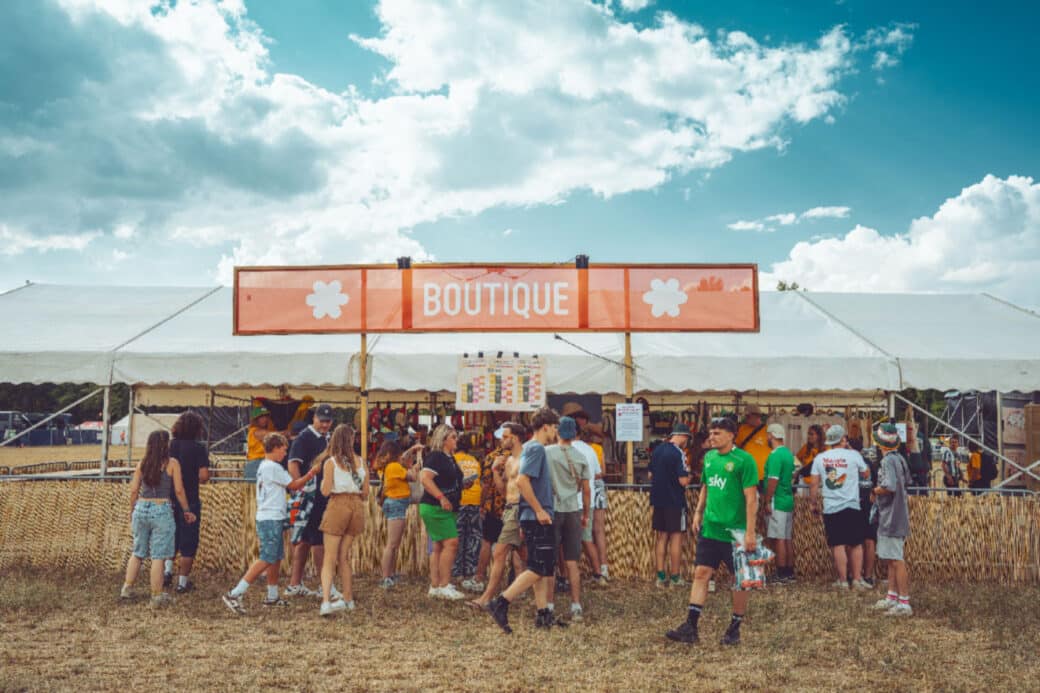 Boutique au Foreztival 2025 Pleine Nature à Trelins
