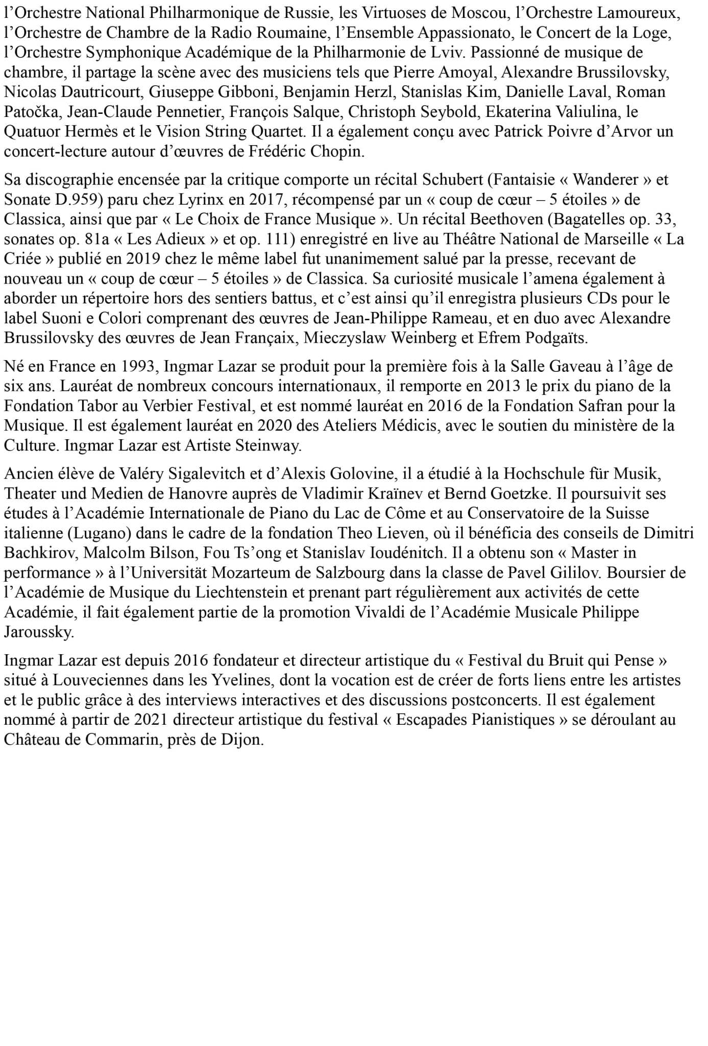 Programme Manoir de la Boissiere Festival 2026 8