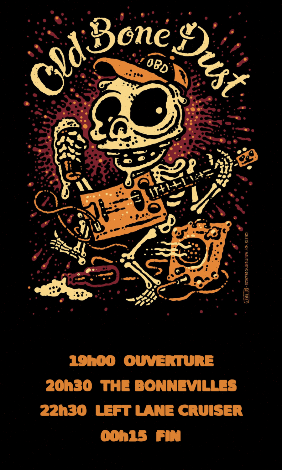 Old Bone Dust party Horaires 2026