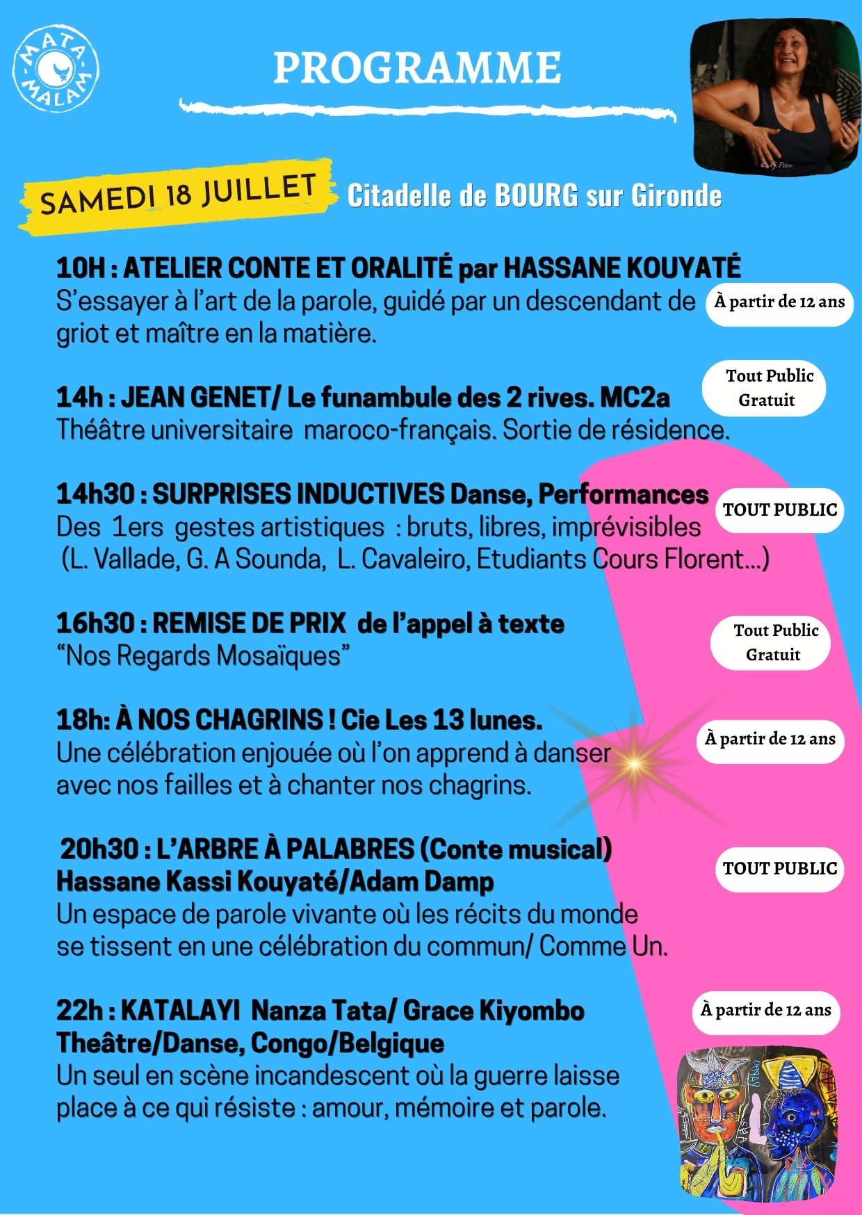 Festival Induction Flyer 2026 : Horaires
