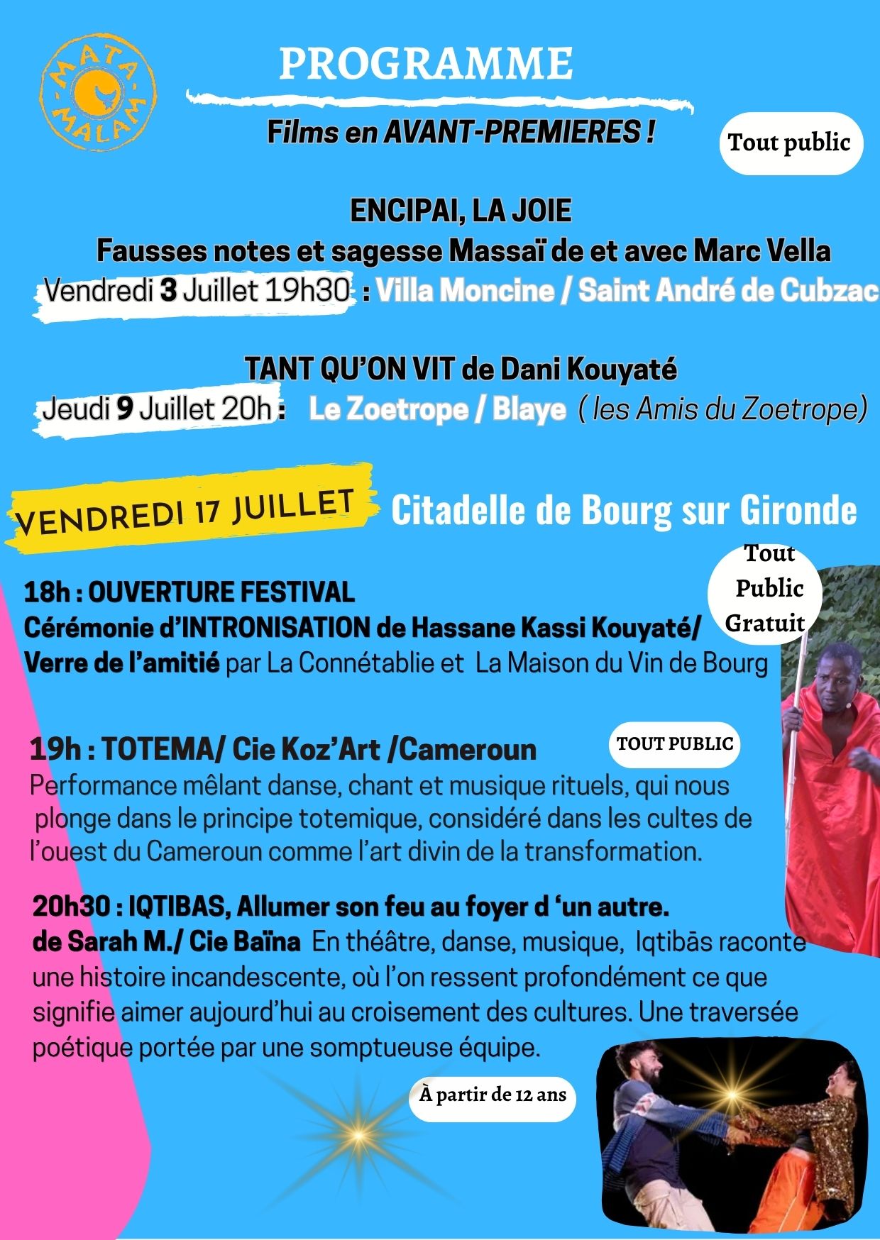 Festival Induction Flyer 2026 : Horaires